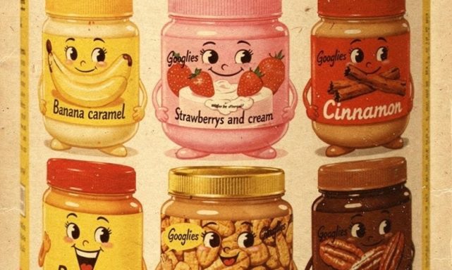 SNACK IN THE MIDDLE Gigglies peanutty Googlies